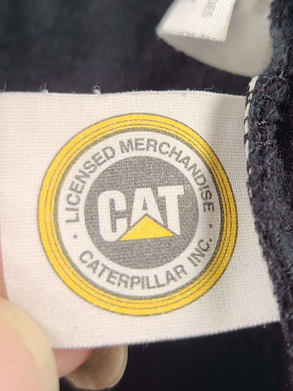 Caterpillar Long Sleeve Shirt Boys 8 Black & Yellow - Picture 6 of 11